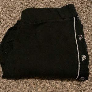 Black a silver PINK sweatpants